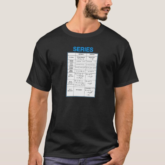 T-shirt Série de mathématiques pédagogiques (V2) (Devant)