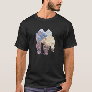 T-SHIRT SÉRIE DE PEINTURE - BLEU MONKEY FIRE DARK