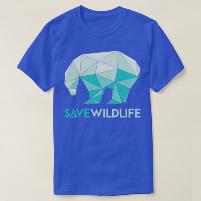 T-shirt Série de sauvegarde de la faune de l'ours polaire (Design devant)
