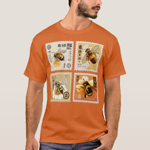 T-shirt Série de timbres Poscènes de l'ensemble de timbres