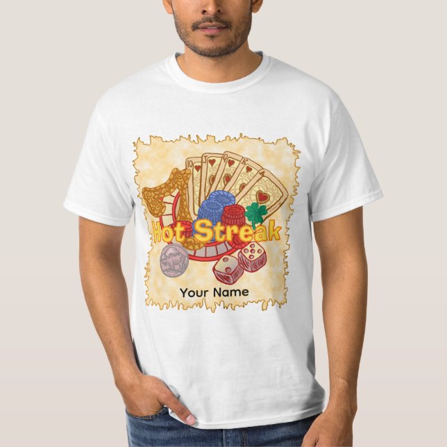 T-shirt Série de victoires au poker (Devant)