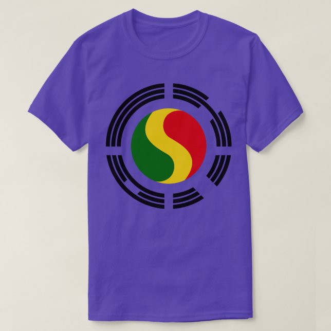 T-shirt Série des drapeaux du Mali Multinational (Design devant)