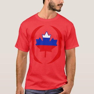 T-shirt Série du drapeau canadien multinational russe
