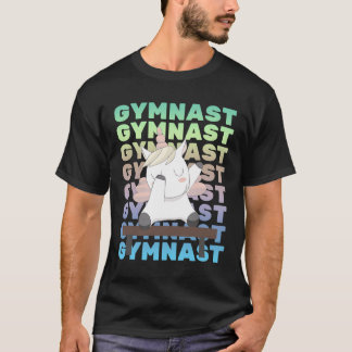 T-shirt Série Gymnastique Et Gymnaste Unicorne