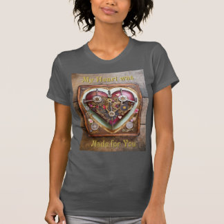 T-shirt Série Steampunk Rouge à Cœur Buff