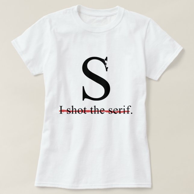 T-shirt Serif (Design devant)