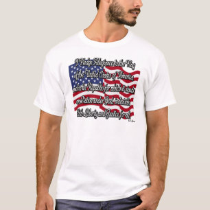 T-shirt Serment de fidélité avec le drapeau des USA