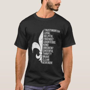 T-shirt Serment De Scout Et Membre Du Scout De Droit