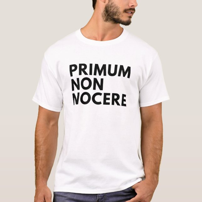 T-shirt Serment hippocratique de l'infirmière primitive no (Devant)