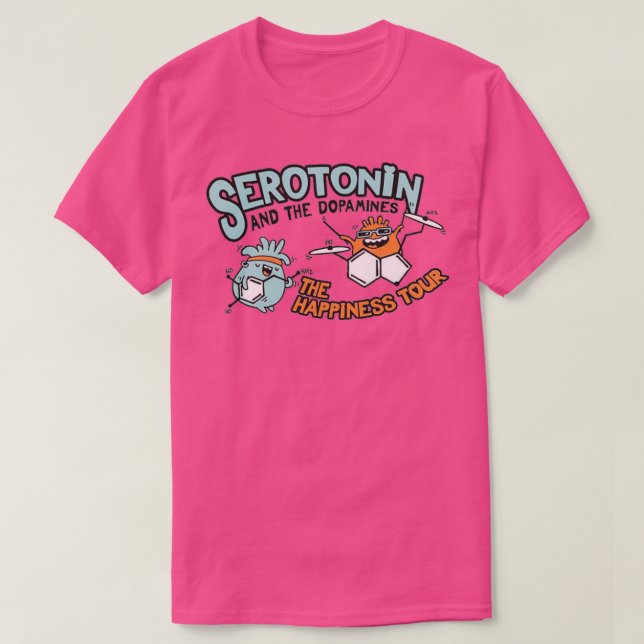 T-shirt Sérotonine et dopamines  (Design devant)
