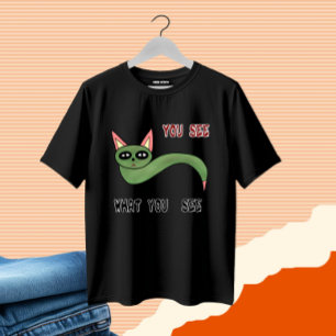 T-shirt Serpent à chat drôle