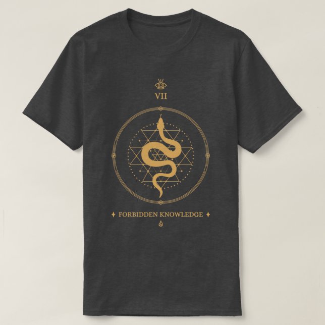 T-shirt Serpent à Connaissance Interdite (Design devant)