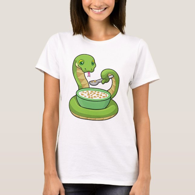 T-shirt Serpent à manger avec Muesli (Devant)