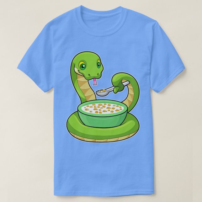 T-shirt Serpent à manger avec Muesli (Design devant)