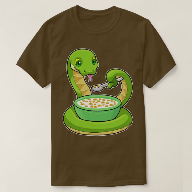 T-shirt Serpent à manger avec Muesli (Design devant)