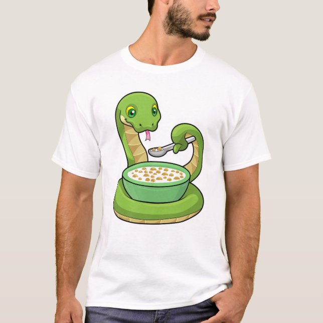 T-shirt Serpent à manger avec Muesli (Devant)