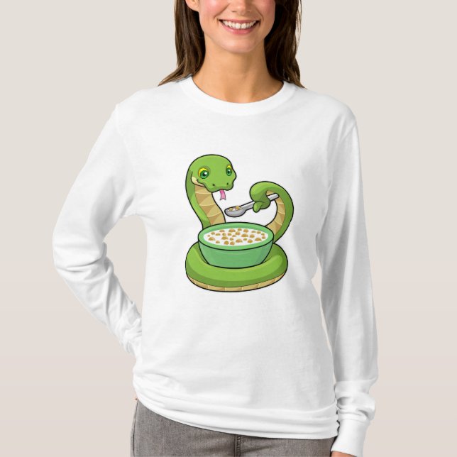T-shirt Serpent à manger avec Muesli (Devant)