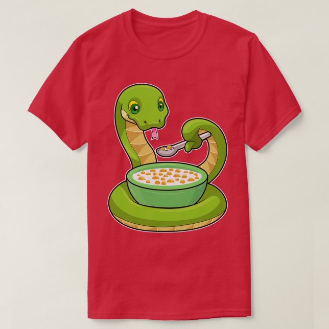 T-shirt Serpent à manger avec Muesli (Design devant)