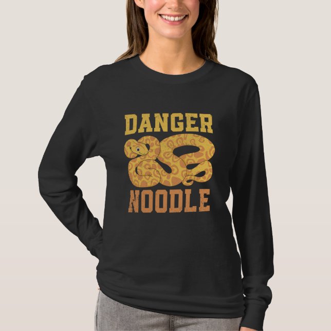 T-shirt Serpent à nouilles Serpent Python Reptile sauvage (Devant)