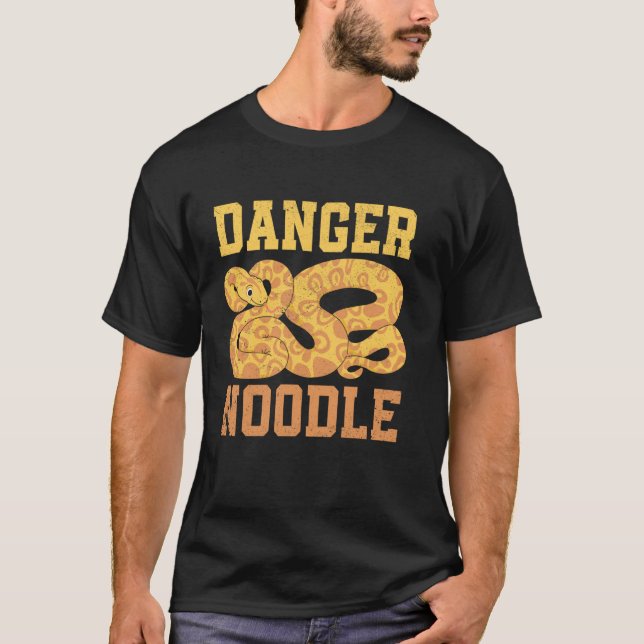 T-shirt Serpent à nouilles Serpent Python Reptile sauvage (Devant)