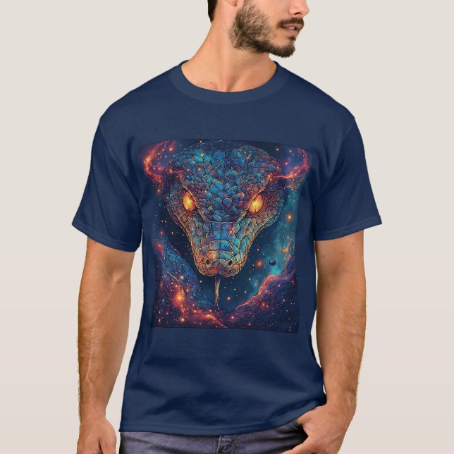 T-shirt Serpent ardent à l'énergie dynamique (Devant)