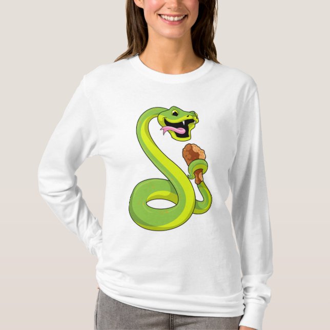 T-shirt Serpent au poulet (Devant)