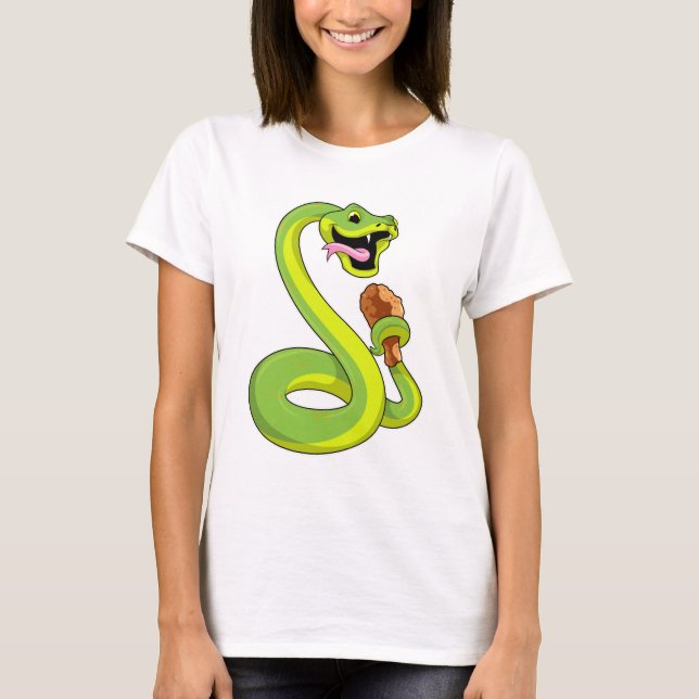 T-shirt Serpent au poulet (Devant)