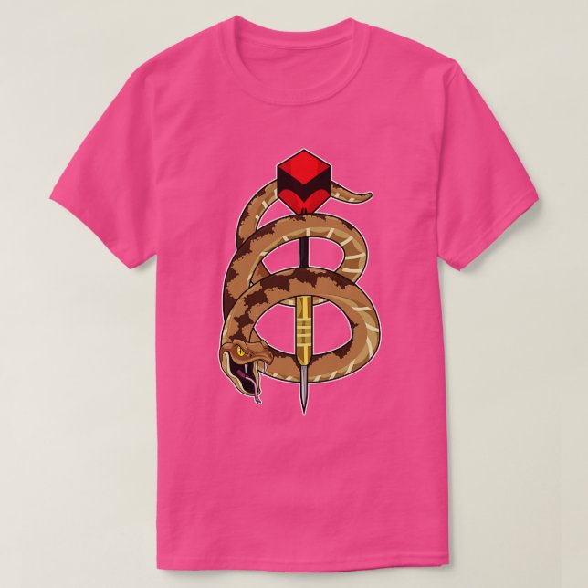 T-shirt Serpent aux fléchettes avec fléchette 1 (Design devant)