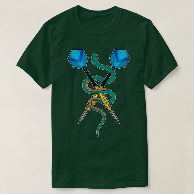 T-shirt Serpent aux fléchettes avec fléchette (1) (Design devant)