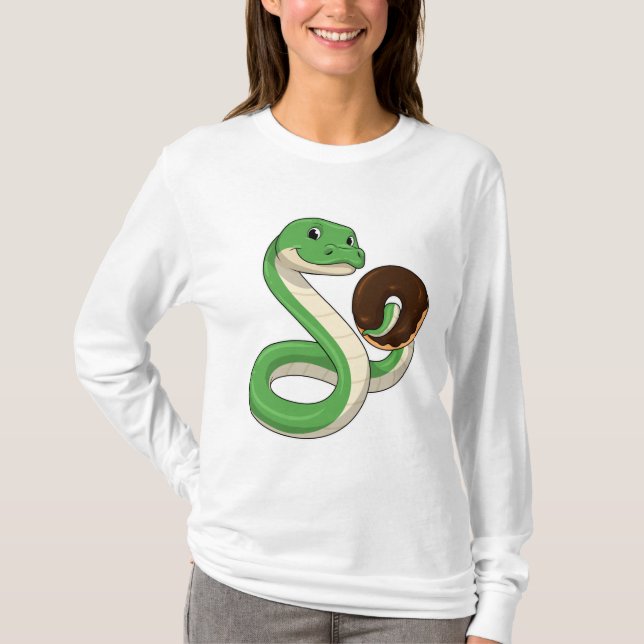 T-shirt Serpent avec beigne (Devant)