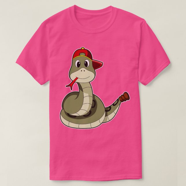 T-shirt Serpent avec Casquette (Design devant)