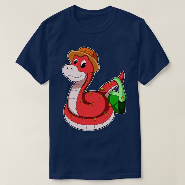 T-shirt Serpent avec Casquette de purge (Design devant)