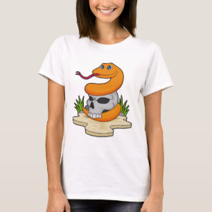 T-shirt Serpent avec crâne
