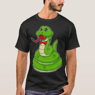 T-shirt Serpent avec cravate de cabot
