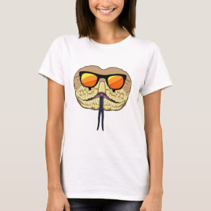 T-shirt Serpent avec lunettes de soleil