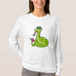 T-shirt Serpent avec lunettes de soleil & Réserver