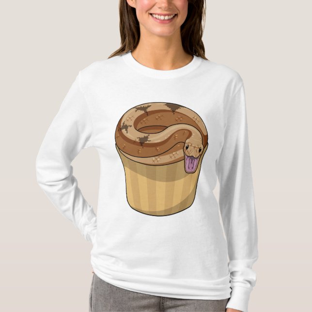T-shirt Serpent avec muffin (Devant)