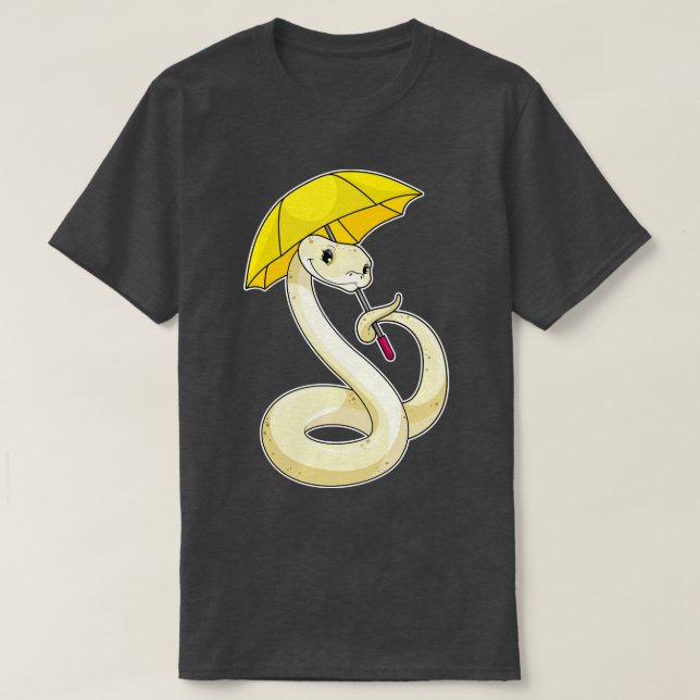 T-shirt Serpent avec parapluie (Design devant)