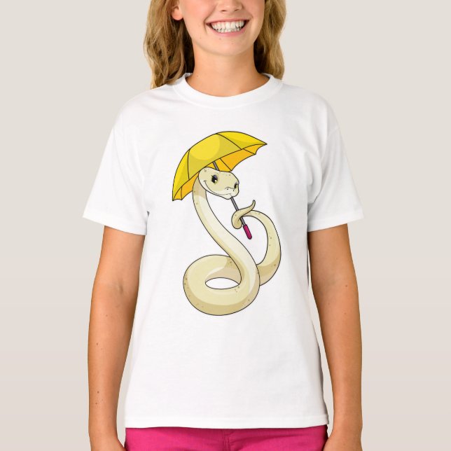 T-shirt Serpent avec parapluie (Devant)
