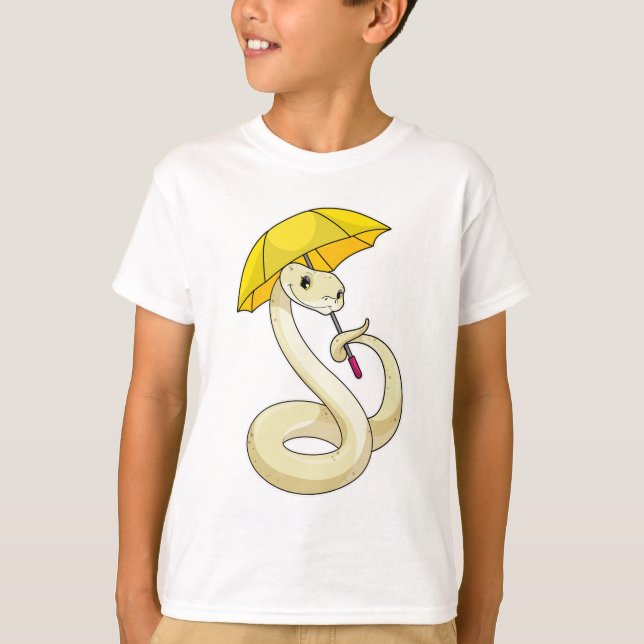 T-shirt Serpent avec parapluie (Devant)