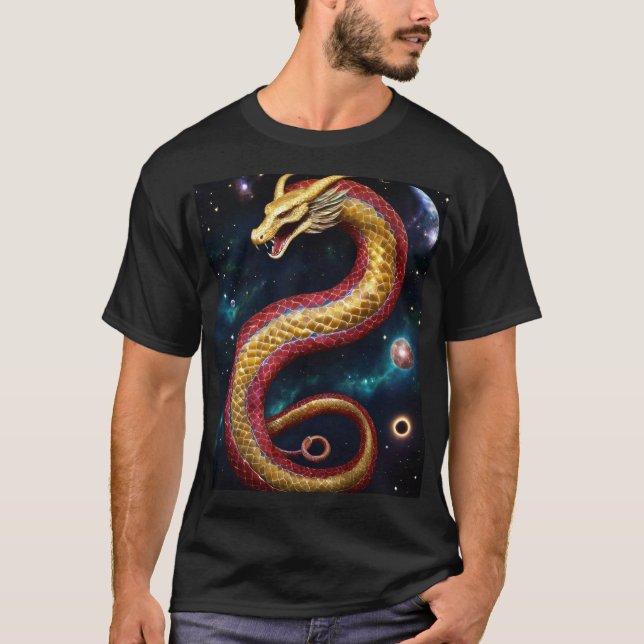 T-shirt Serpent céleste - Gardien des Cosmos" (Devant)