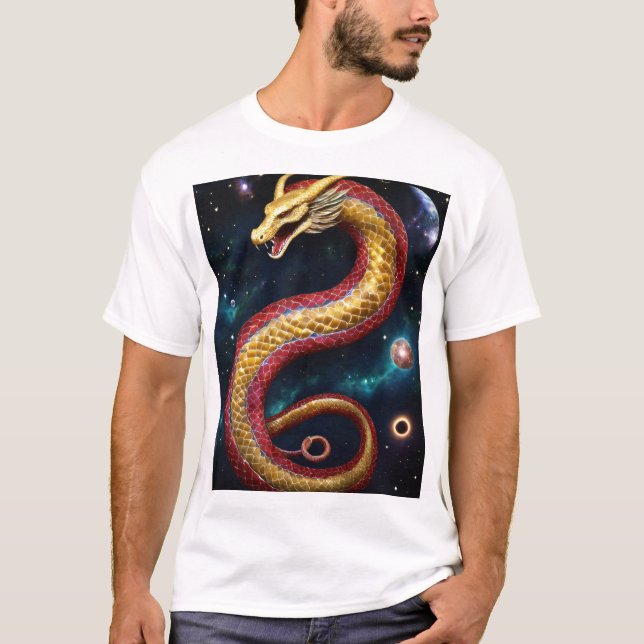 T-shirt Serpent céleste - Gardien des Cosmos" (Devant)