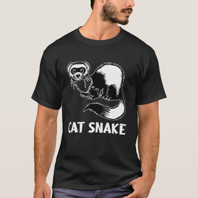 T-shirt Serpent chat Animaux (Devant)