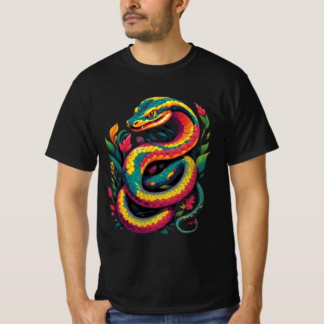 T-shirt Serpent coloré (Devant)