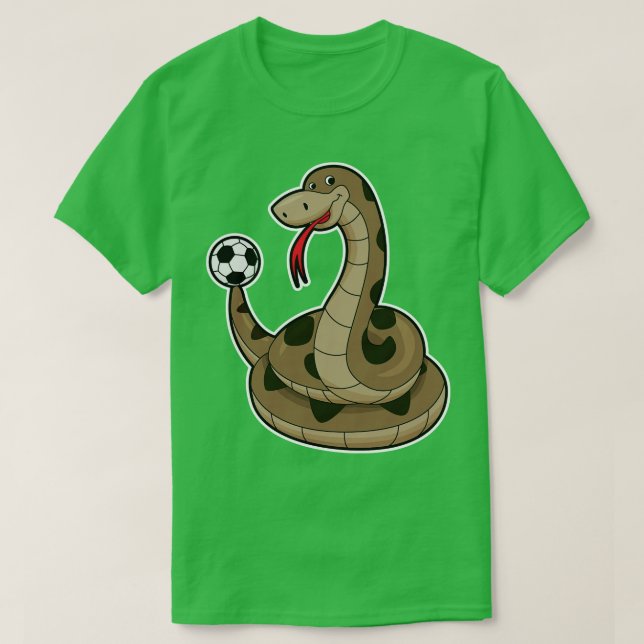 T-shirt Serpent comme joueur avec balle (Design devant)