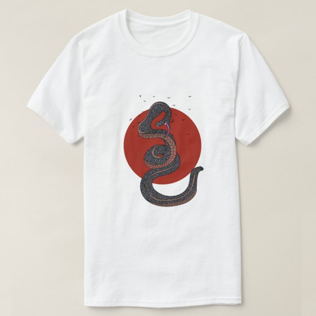 T-shirt Serpent dans l'Herbe (Design devant)