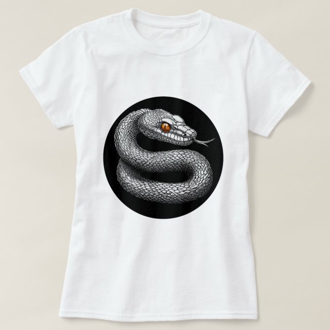 T-shirt Serpent d'argent (Design devant)