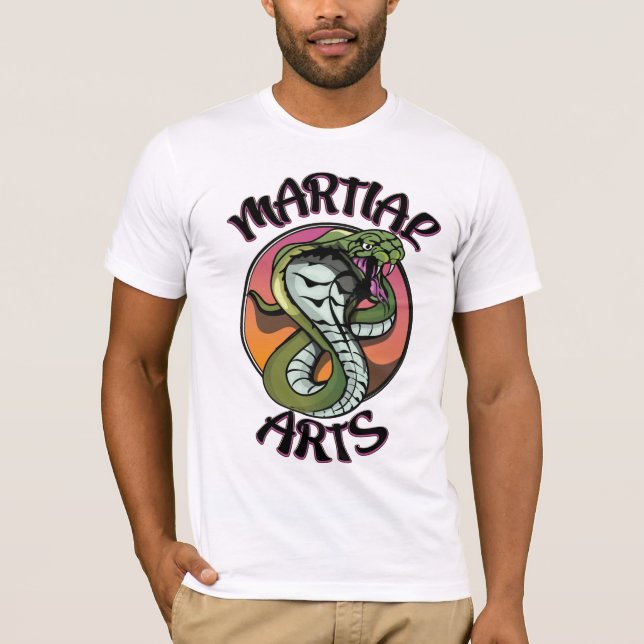 T-shirt Serpent d'arts martiaux (Devant)