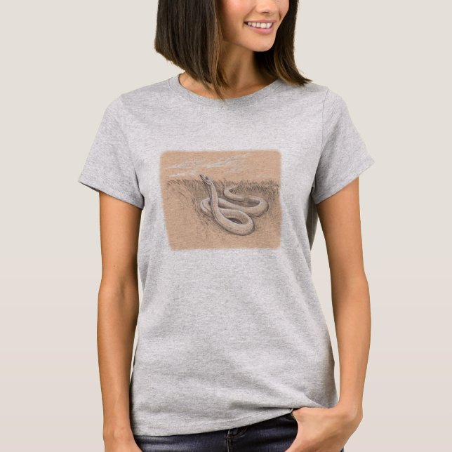 T-shirt Serpent de descente commun (Devant)