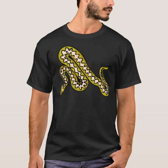 T-shirt Serpent de dos en forme de losange (Devant)